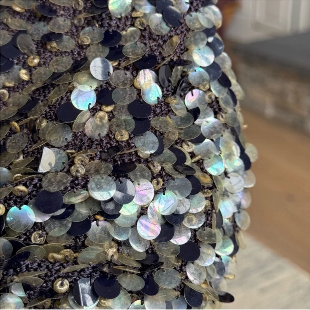 Vintage Black Sequin Hat - Picture 12 of 13